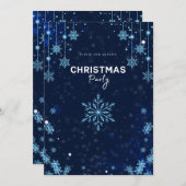 Uitnodiging Winter Wonderland Kerstfeest (Voorkant / Achterkant)