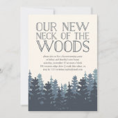 Uitnodiging winterbos Housewarming Party (Voorkant)