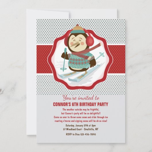 Uitnodiging winterpartij (Voorkant)