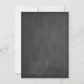 Uitnodiging winterpool Chalkboard (Achterkant)