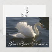 Uitnodiging Witte Zwaan (Voorkant / Achterkant)