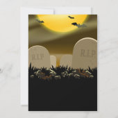 Uitnodiging Zombie Halloween Party (Achterkant)