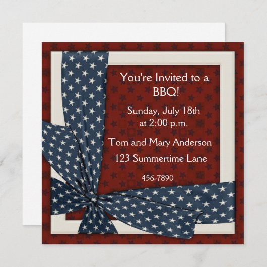 Uitnodiging zomersterren (Voorkant / Achterkant)