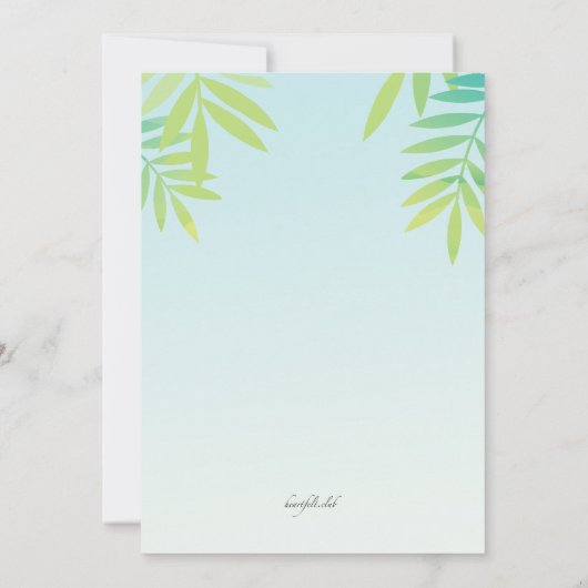 Uitnodiging zomervakantie (Achterkant)