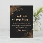 UitnodigingBest of Luck for Exam Wishes Kaart (Staand voorkant)