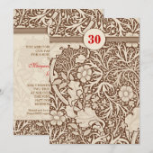 Uitnodigingen 30-jarig jubileum (Voorkant / Achterkant)