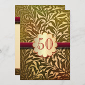 Uitnodigingen 50ste gouden jubileumfeest (Voorkant / Achterkant)