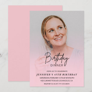 Uitnodigingen 65e verjaardag Verjaardagsdiner Foto