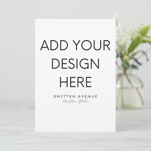 Uitnodigingen afdrukken 5x7" (Staand voorkant)