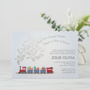 Uitnodigingen   BABY SHOWER   Baby aan boord