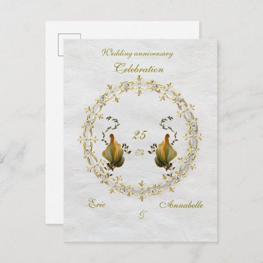 Uitnodigingen briefkaarten (Voorkant / Achterkant)