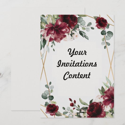 Uitnodigingen en aankondigingen (Voorkant / Achterkant)