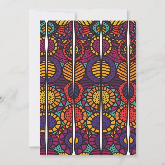 Uitnodigingen en aankondigingen voor Afrikaanse af (Achterkant)