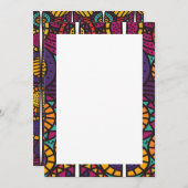 Uitnodigingen en aankondigingen voor Afrikaanse af (Voorkant / Achterkant)