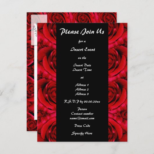 Uitnodigingen formele gelegenheden - aanpassen (Voorkant / Achterkant)