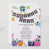 Uitnodigingen | Geboortedag | Monster Bash! (Voorkant)