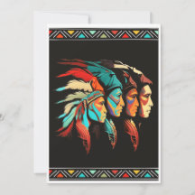 Uitnodigingen in Native American paard stijl