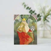 Uitnodigingen op het festival van Alphonse Mucha S (Staand voorkant)