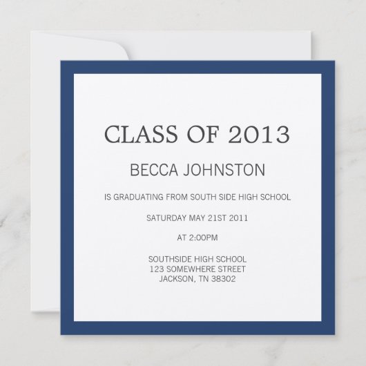 Uitnodigingen tot afstuderen zeegrens (Voorkant)