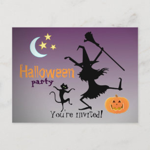 Uitnodigingen tot Briefkaart van Halloween Party
