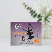 Uitnodigingen tot Briefkaart van Halloween Party (Staand voorkant)