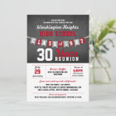 Uitnodigingen tot hereniging van Chalkboard Banner (Staand voorkant)