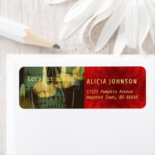 Uitnodigingen tot het indienen van een eng Hallowe Etiket (Insitu)