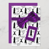 Uitnodigingen tot studeren - afstuderen vrouwen (Voorkant / Achterkant)