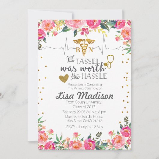 Uitnodigingen tot studeren verpleegschool (Voorkant)