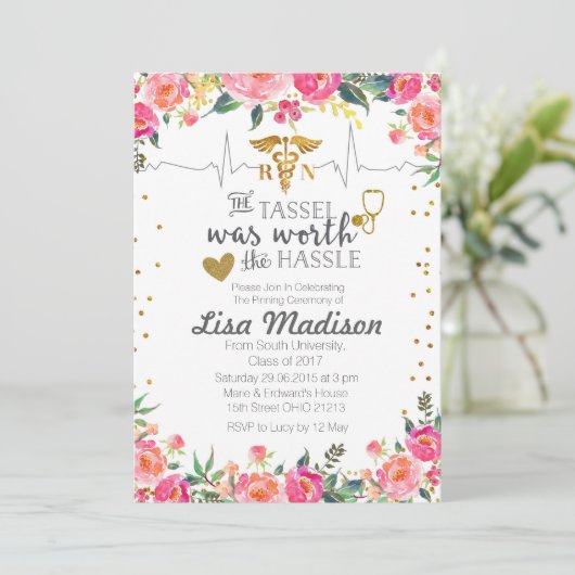 Uitnodigingen tot studeren verpleegschool (Staand voorkant)