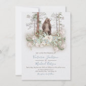 Uitnodigingen tot Waterverf Forest Wedding (Voorkant)