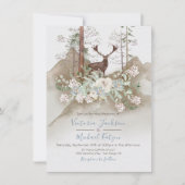 Uitnodigingen tot Waterverf Forest Wedding (Voorkant)