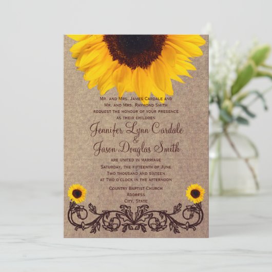 Uitnodigingen tot weddenschap tussen soonbloemen e (Staand voorkant)