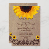 Uitnodigingen tot weddenschap tussen soonbloemen e (Voorkant / Achterkant)