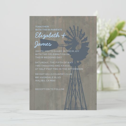 Uitnodigingen tot weduwschap in het land (Staand voorkant)