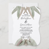 Uitnodigingen tot weduwschap met eucalyptus (Voorkant)