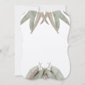 Uitnodigingen tot weduwschap met eucalyptus (Achterkant)