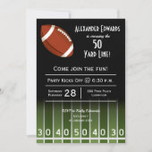 Uitnodigingen van Amerikaanse Football Birthday Pa (Voorkant)