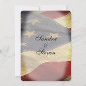 Uitnodigingen van Amerikaanse vlagweddenschappen (Achterkant)