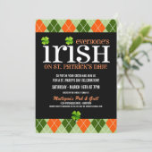 Uitnodigingen van Argyle St. Patricks Day (Staand voorkant)