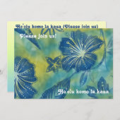  uitnodigingen van Balinese Batik Luau (Voorkant / Achterkant)