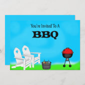 Uitnodigingen van BBQ (Voorkant / Achterkant)