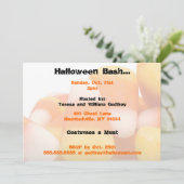 Uitnodigingen van Candy Corn Halloween Party (Staand voorkant)