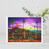 Uitnodigingen van CBjork Lava Luau (Staand voorkant)