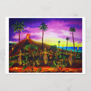 Uitnodigingen van CBjork Lava Luau