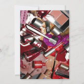 Uitnodigingen van Cosmetics Party (Achterkant)