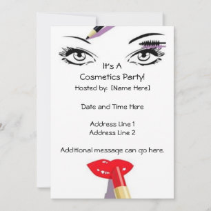 Uitnodigingen van Cosmetics Party