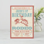 Uitnodigingen van Cowboy Birthday Rodeo Party (Staand voorkant)