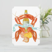 Uitnodigingen van Crawfish Boil (Staand voorkant)