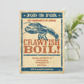 Uitnodigingen van Crawfish Boil (Staand voorkant)
